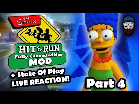 The Simpsons Hit & Run FULLY CONNECTED MAP MOD [PART 4] & Sony State of Play LIVE REACTION