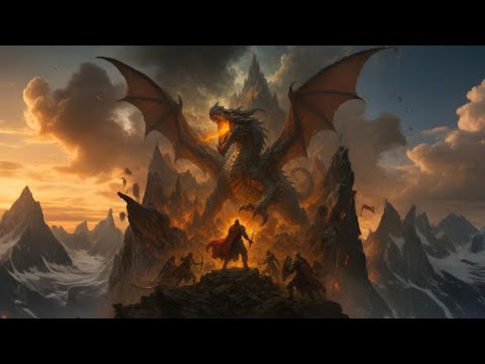 Epic DnD Battle Music - Fangs of the Wyrmspire | Darkwave Instrumental