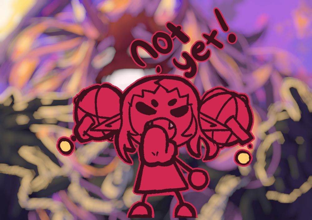 Blurred out Halloween art piece