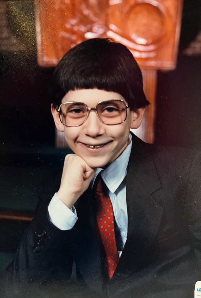 Wildly awkward photo of me at 13. 