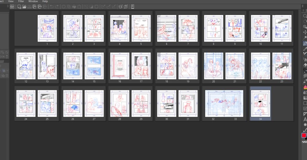 screenshot of my blue lock pages