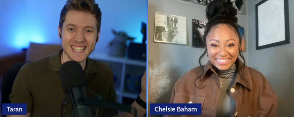 Taran & Chelsie doing a Deep Dive Podcast