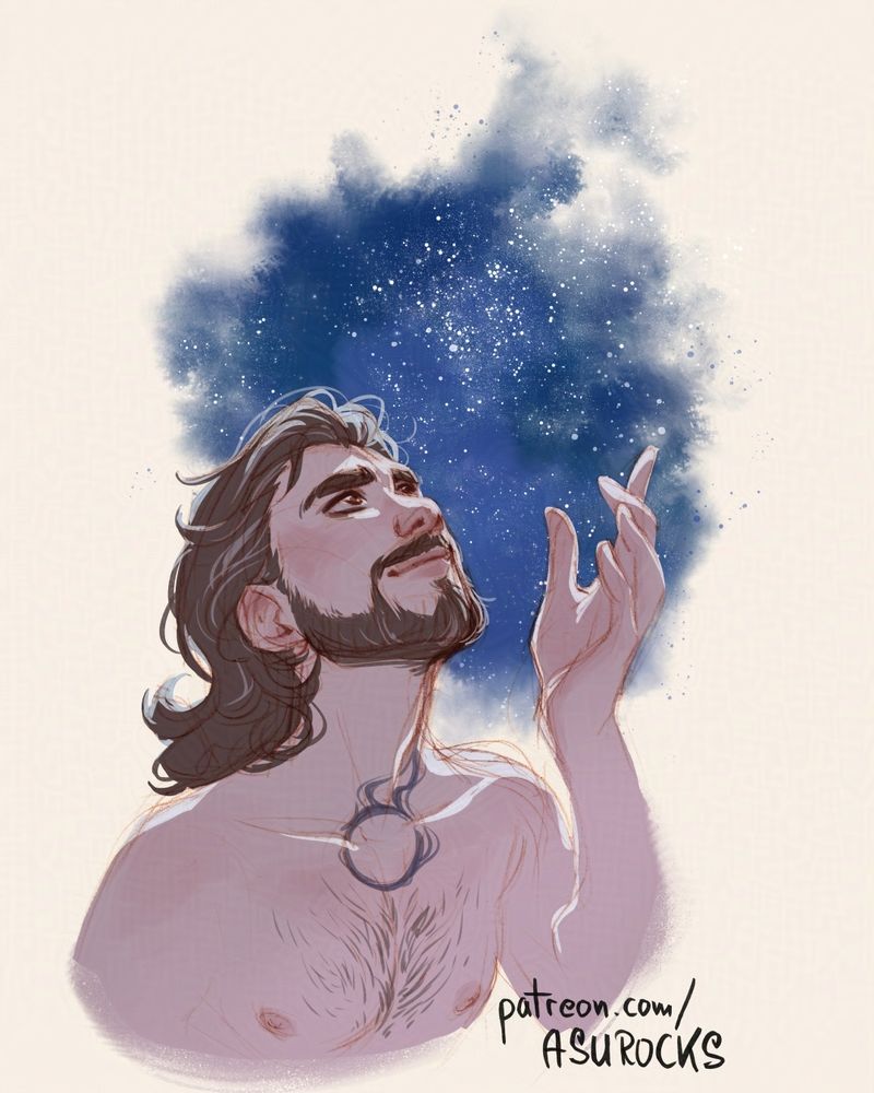 Expression sketch of Gale from BG3.