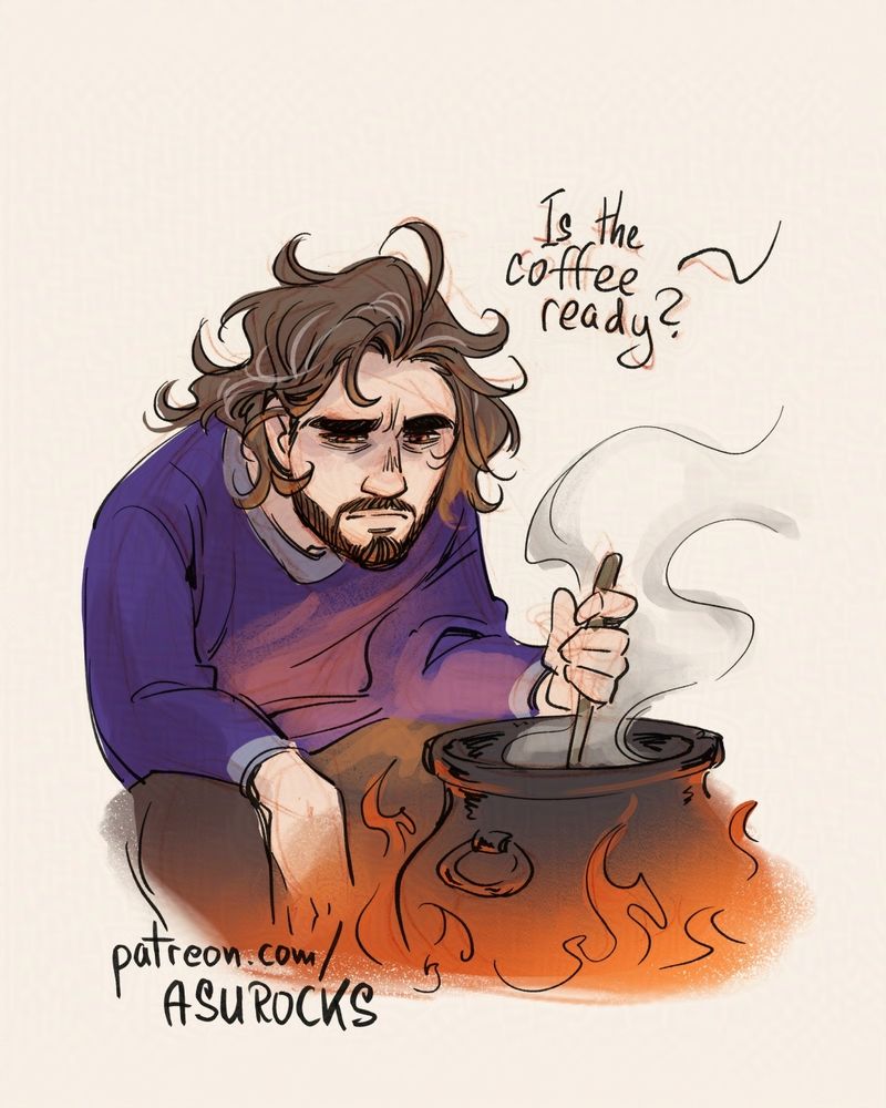 Expression sketch of Gale from BG3.