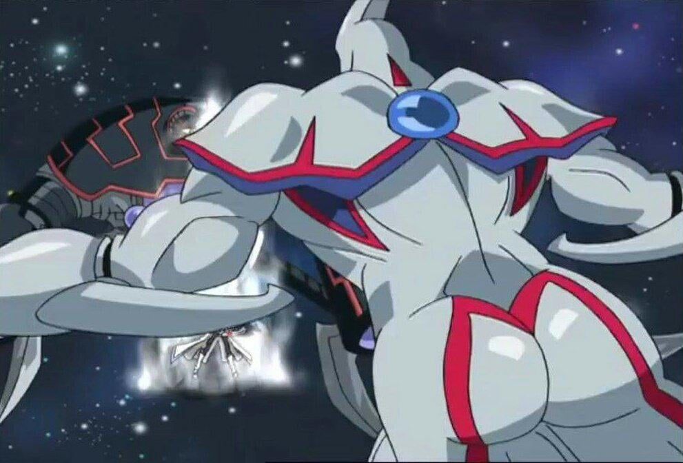 A still of elemental hero neos from YuGiOh GX with an ample posterior. 