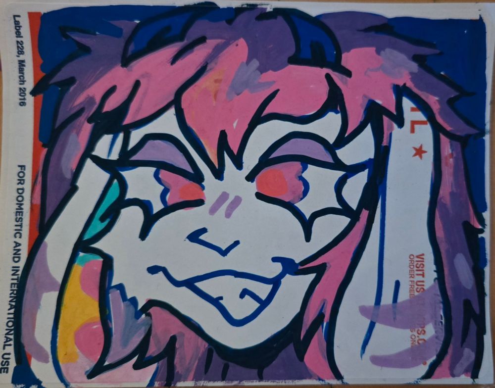 bunamine - pink haired white byunn