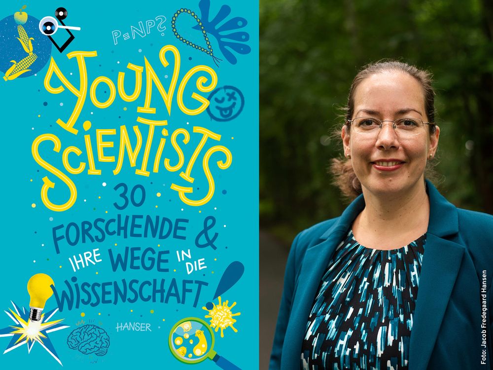 Links: Cover der Publikation "Young Scientists"
Rechts: Porträt von Astrid Eichhorn