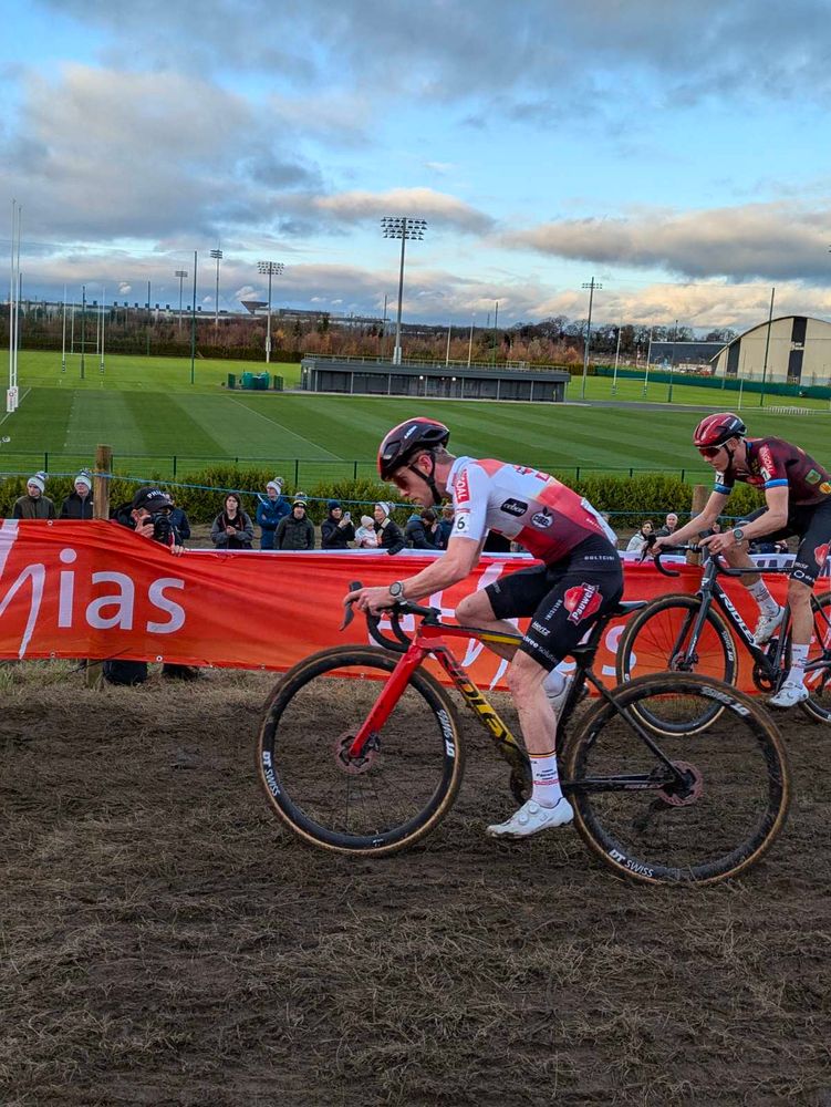 Eli Iserbyt at the front of the race. Cyclocross world cup,Dublin