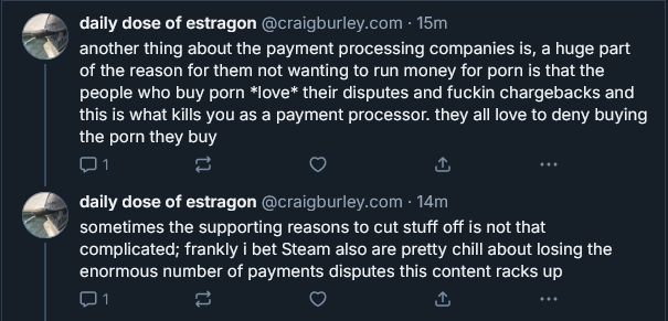 screenshots of craigburley's posts