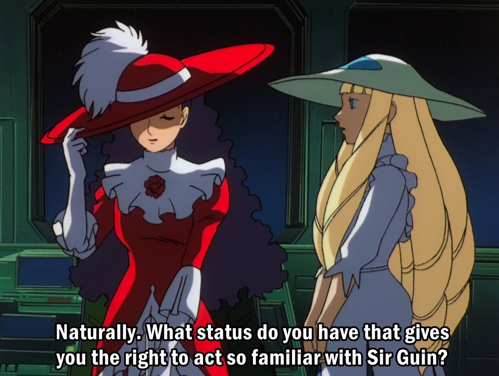 Naturally. What status do you have that gives you the right to act so familiar with sir guin. 