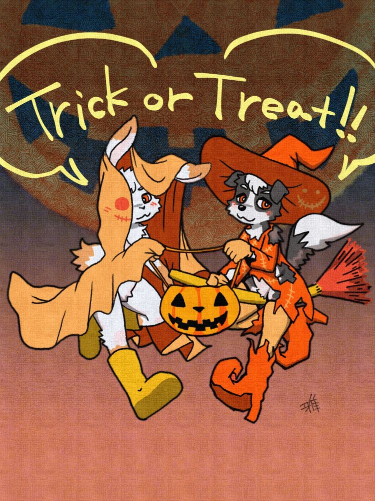 ハロウィンの絵を描きました🎃