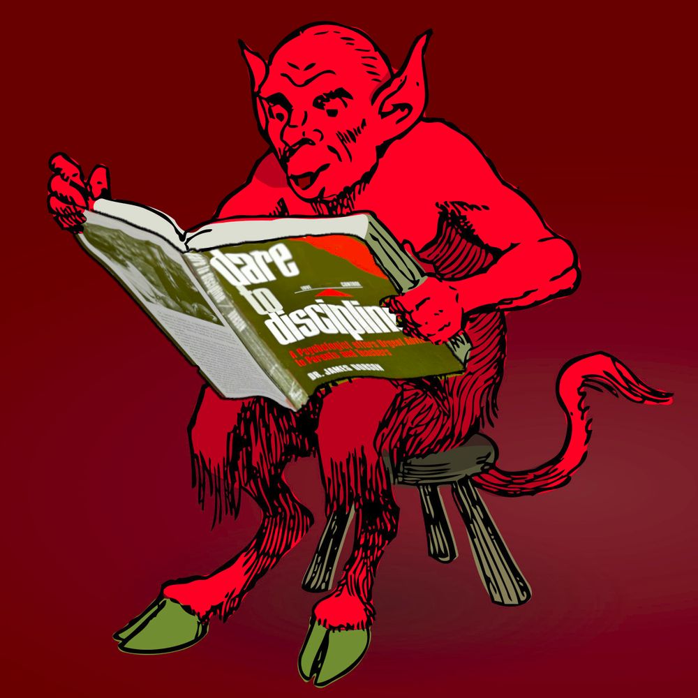 A demon reading