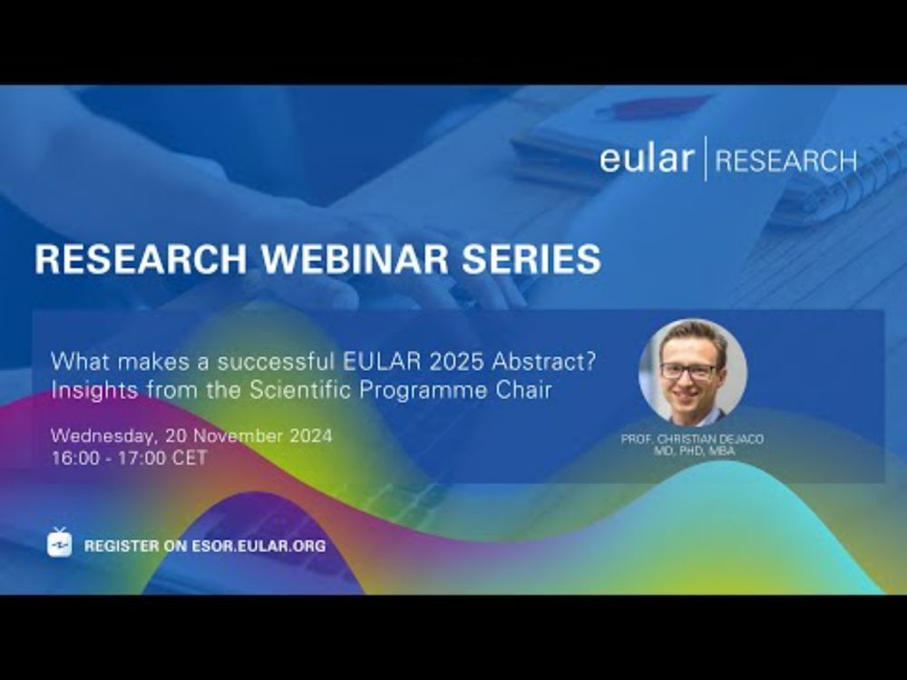 What makes a successful EULAR 2025 Abstract: Insights from the Scientific Programme