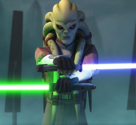 He looks like he's a Jedi who PARTIES!!