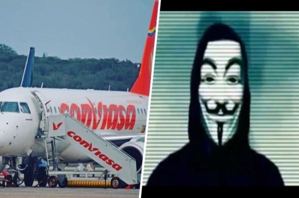 Conviasa recibe ciberataques por hackers de Anonymous