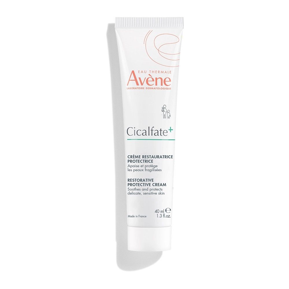 A white tube of Avene's Cicalfate+ cream. Excellent for repairing skin barrier.