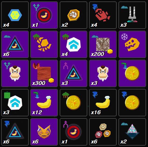 a donkey kong bananza completed triple bingo board