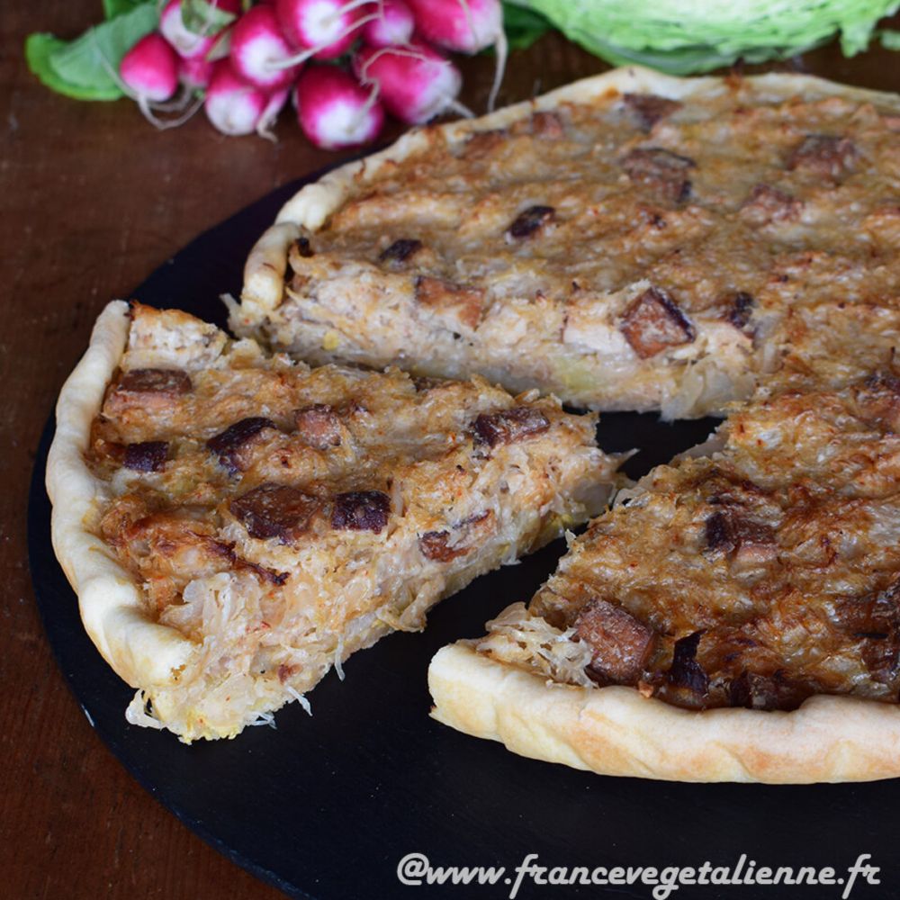 Tarte à la choucroute (végétalien, vegan) — France vegetalienne