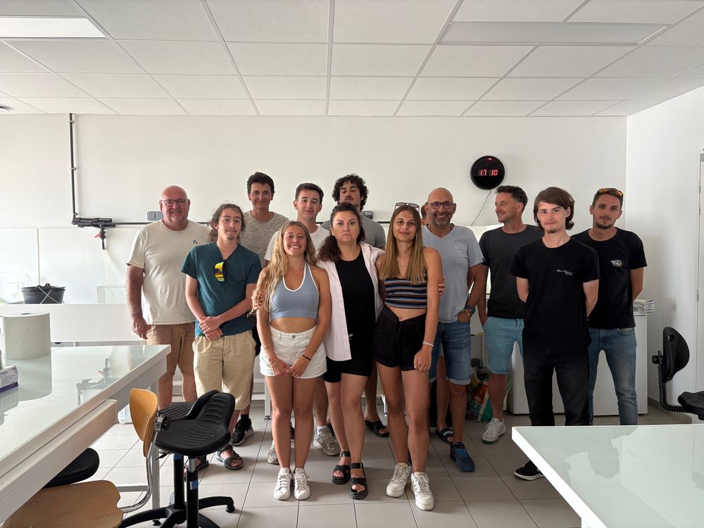Les élèves et les enseignants du BTS Pêche et Gestion de l’Environnement Marin (Lycée de la Mer P. Bousquet à Sète).