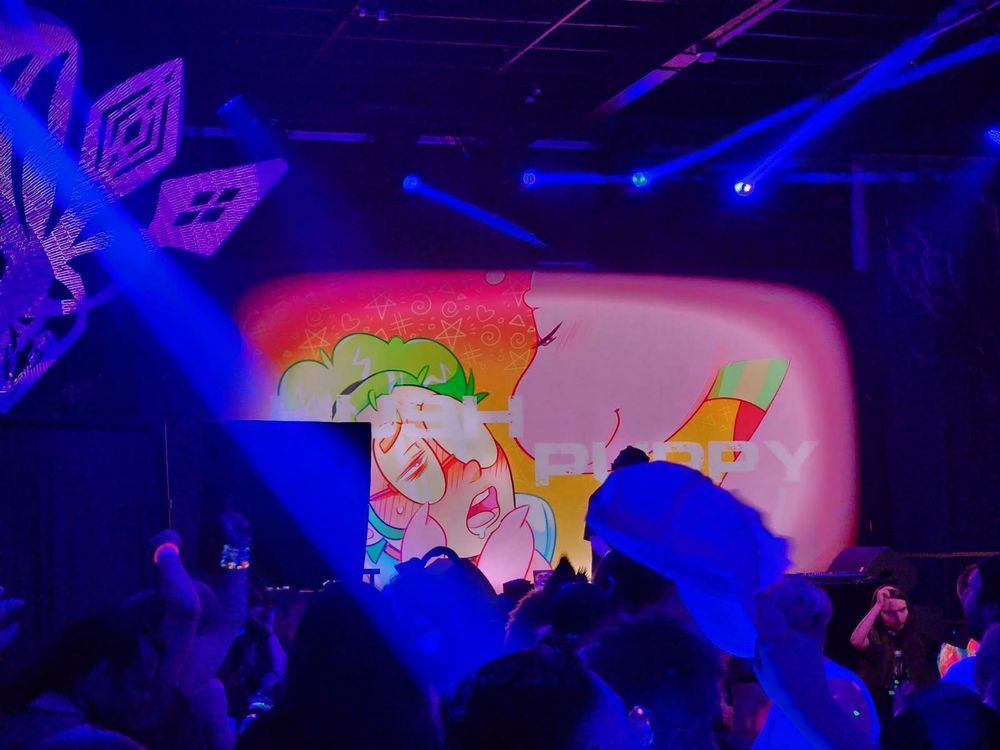 An image of Edwin and Gummy up at the PLUSH dance. 