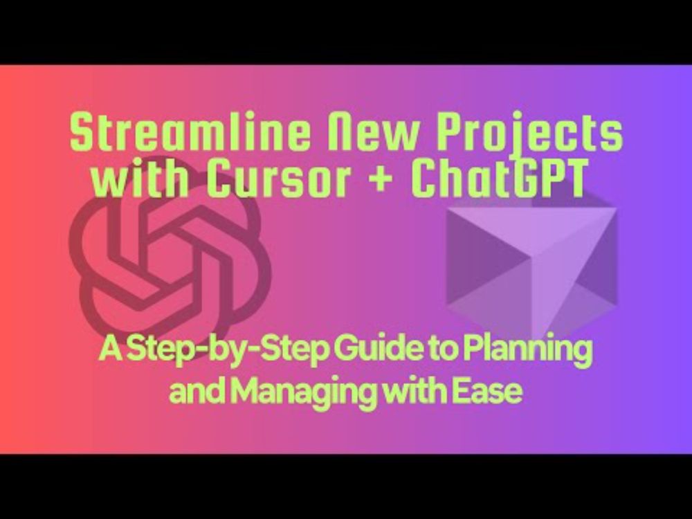 How to Manage and Plan Projects Using Cursor + ChatGPT's New Projects Feature