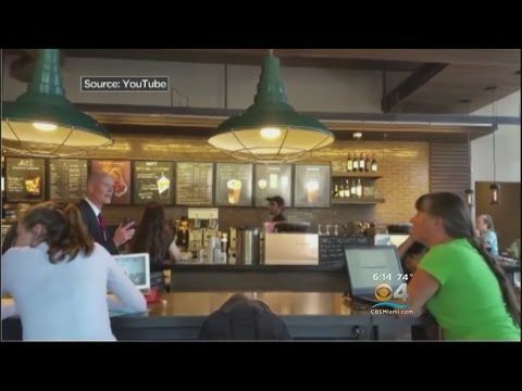Woman Heckles Gov. Scott In Starbucks
