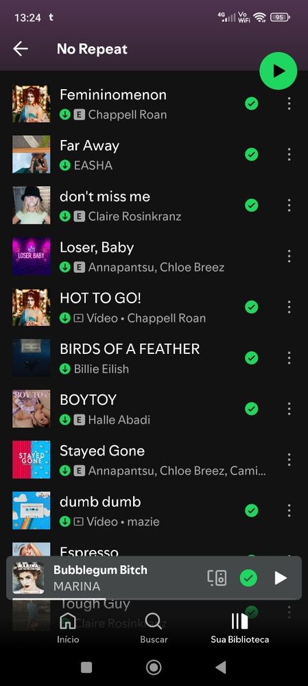 escuto muito antes de dormir