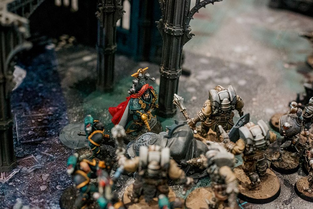 Praetor playing a centurion versus Evan’s Ogryn weirdos.