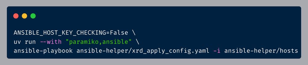 Running Ansible with uv