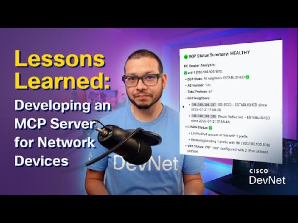 Lessons Learned: Developing an MCP Server for Network Devices