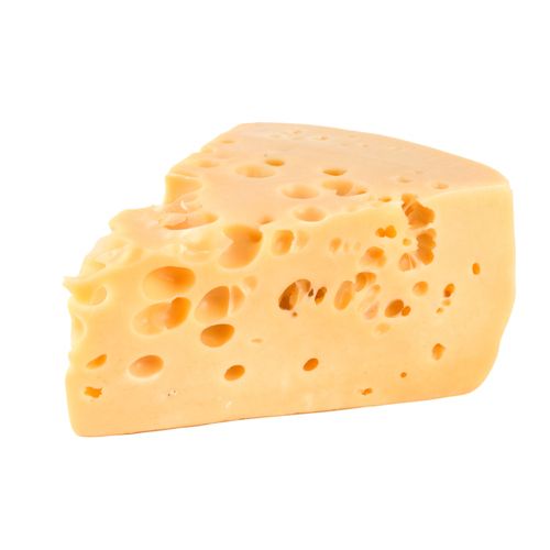 Wedge of swiss cheese