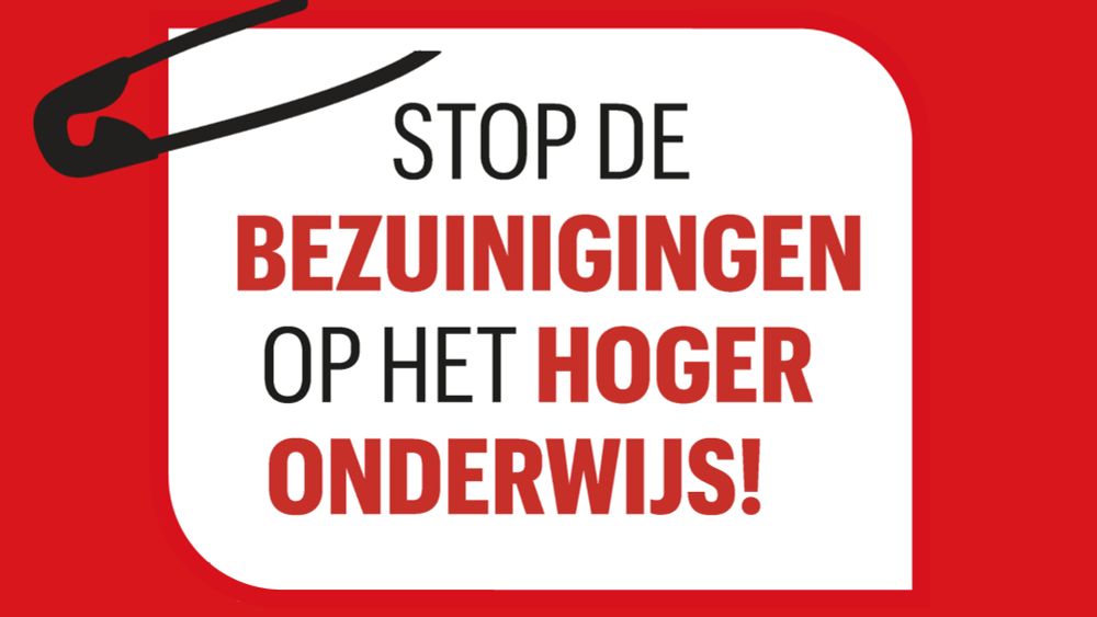 Stop de bezuinigingen op het hoger onderwijs!