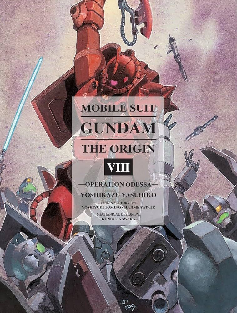 Cover for the manga Mobile Suit Gundam: The Origin, Vol. 8: Operation Odessa by Yoshikazu Yasuhiko.