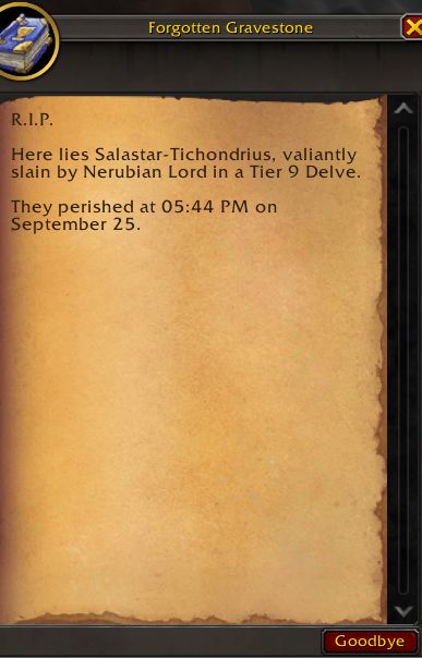 this picture shows that I cannot play a death knight well in the world of warcraft