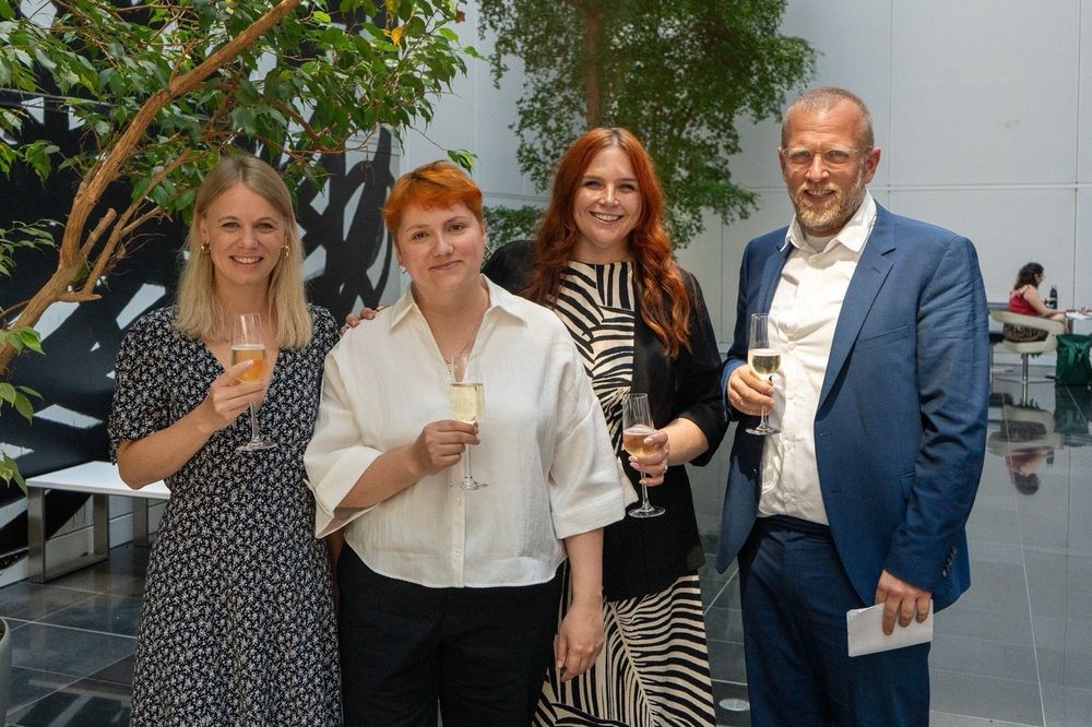 Dominika, her advisors, and committee chair 