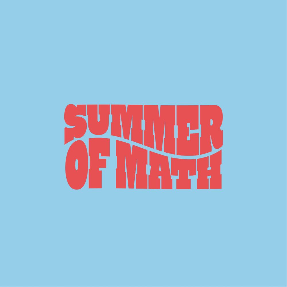 The Summer of Math logo in blue and red