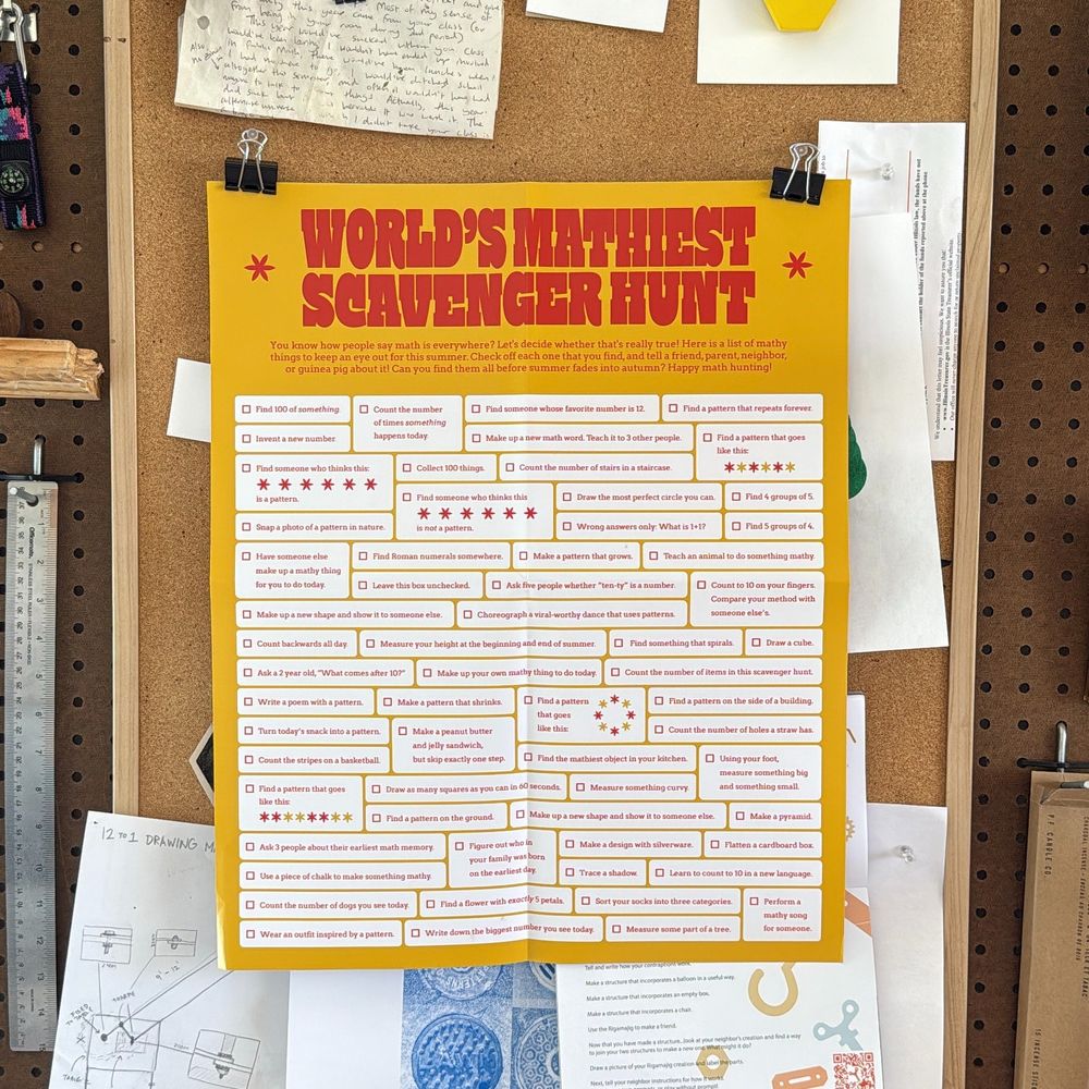 The World's Mathiest Scavenger Hunt poster.