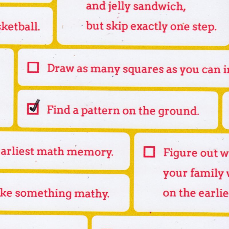A checkbox that says "Find a pattern on the ground."