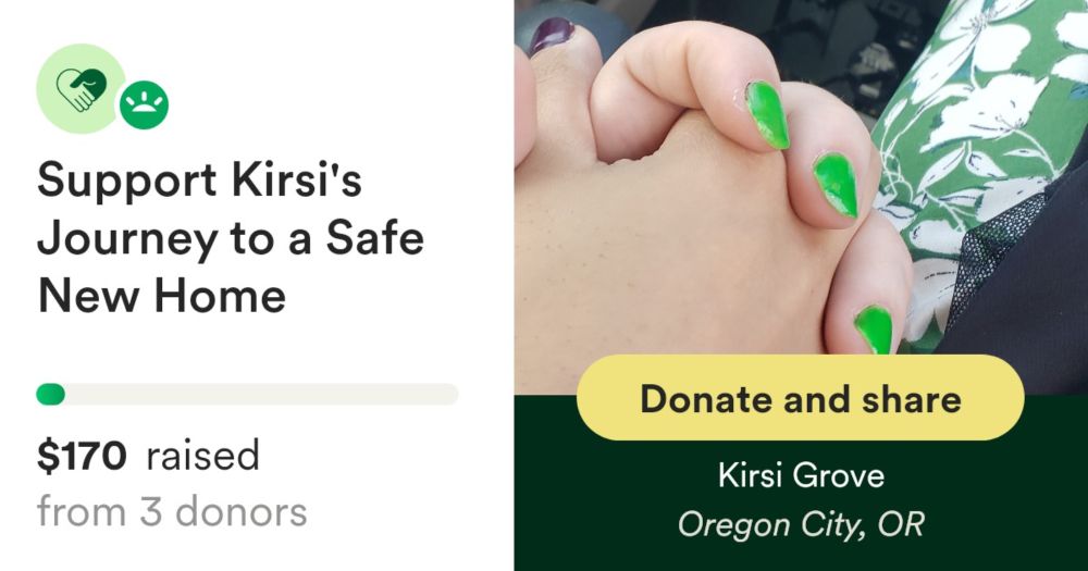 Donate to Support Kirsi's Journey to a Safe New Home, organized by Kirsi Grove