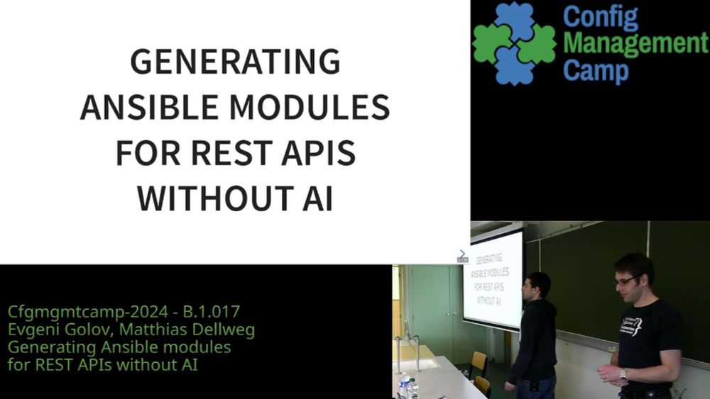 Cfgmgmtcamp Ansible Room B.1.017 - Tuesday