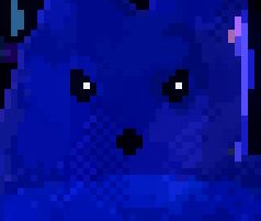 One of the bunnies from the title screen of Animal Well