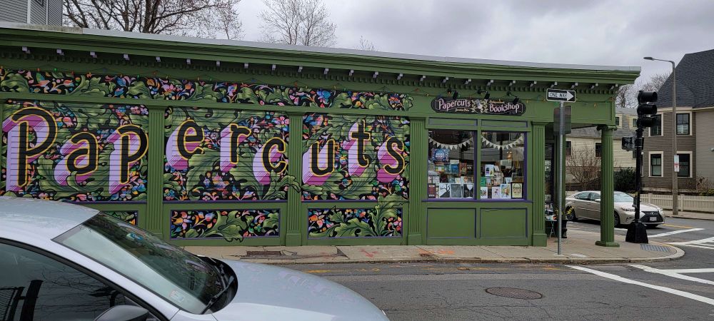 My favorite local bookstore, Papercuts. Took a little bit to walk from allston, but the weather was nice, so it was enjoyable.