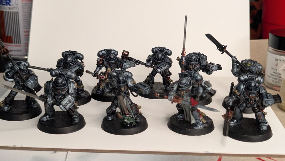 Painted grey knights 