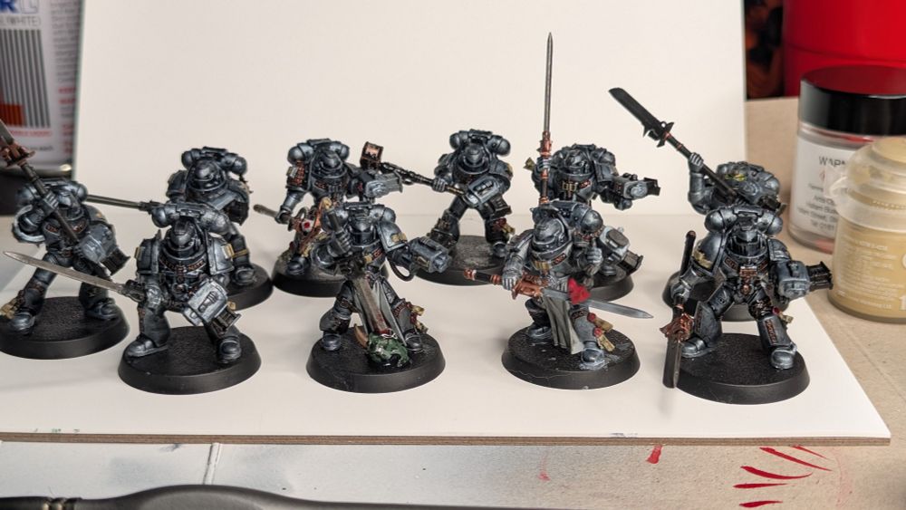 Painted grey knights 