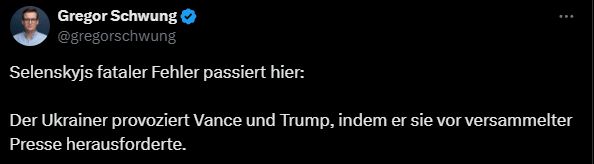 Kommentar von Welt-Mitarbeiter:in auf "X"