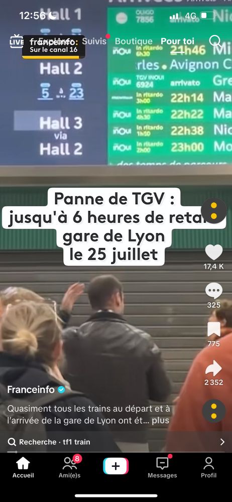 Panne de TGV : jusqu’à 6 heures de retard Gare de Lyon le 25 juillet