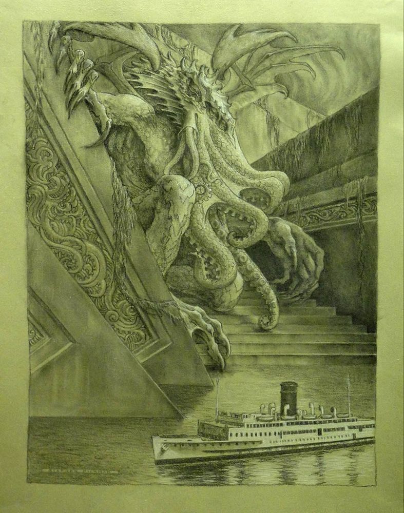 Stephen Hickman's painting of Cthulhu