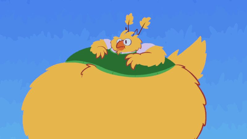 Blimp form PNGtuber, drawn and animated by Coowbawktoxi