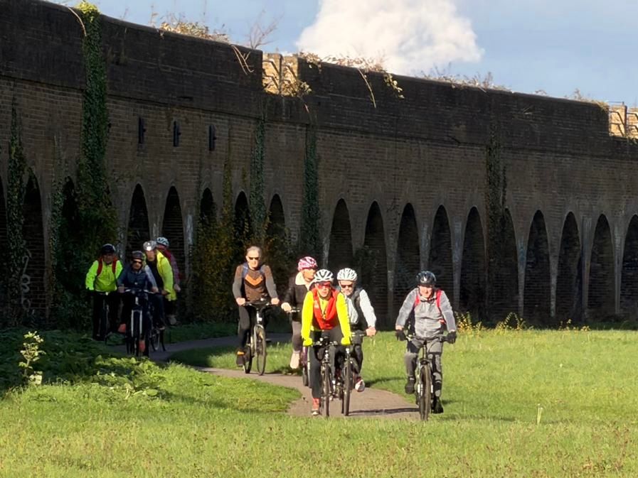Group 2 snake past the viaduct