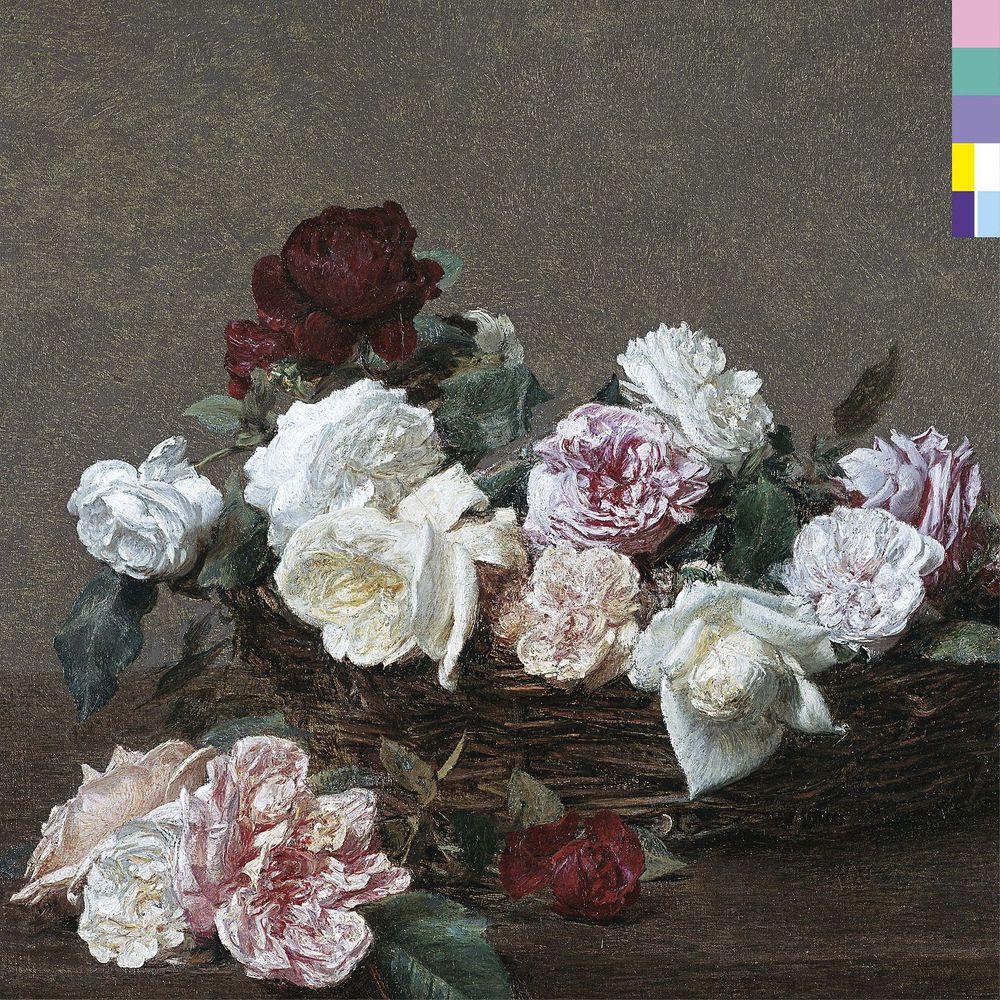 Album cover of New Order's Power, Corruption & Lies.
